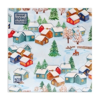 Новогодние салфетки бумажные Home Collection &laquo;Зимний пейзаж&raquo;, 3 слоя, 33х33 см, 20 шт