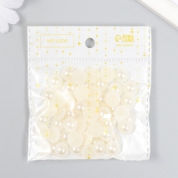 Набор для творчества половинка жемчужины-цветочек d=1,4 см 20гр