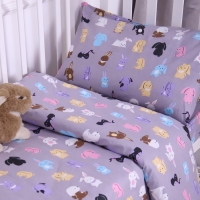 Постельное бельё BABY «Зайчишки» 112х147 см, 60х120 см на резинке, 40х60 см, бязь 125 гр/м,100% хлопок Постельное бельё BABY «Зайчишки» 112х147 см, 60х120 см на резинке, 40х60 см, бязь 125 гр/м,100% хлопок