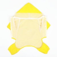 Комбинезон для собак, демисезонный с подкладом, размер 2XL (ДС 42, Ог 56 см), желтый