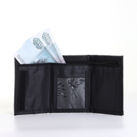 Кошелёк детский на липучке &laquo;Выбражулька&raquo;, цвет чёрный