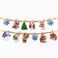 Гирлянда на ленте с фантами &laquo;Новогодняя&raquo;, на Новый год, длина 150 см
