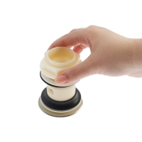 Донный клапан ZEIN BP4, корпус пластик, большая кнопка, нержавеющая сталь, с переливом Донный клапан ZEIN BP4, корпус пластик, большая кнопка, нержавеющая сталь, с переливом