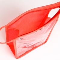 Косметичка на молнии, цвет красный Косметичка на молнии, цвет красный