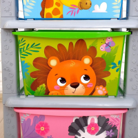 Комод детский &laquo;Весёлый зоопарк&raquo;, 3 секции