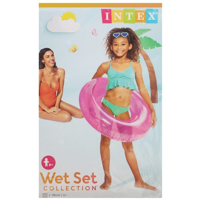 Круг для плавания «Льдинка», d=76 см, от 8 лет, цвет МИКС, 59260NP INTEX Круг для плавания «Льдинка», d=76 см, от 8 лет, цвет МИКС, 59260NP INTEX