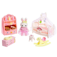 Игровой набор «Зайчик: детская комната» с набором мебели, питомцем и аксессуарами, МИКС Игровой набор «Зайчик: детская комната» с набором мебели, питомцем и аксессуарами, МИКС