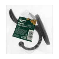 Крючок мебельный CAPPIO LOVE, двухрожковый, черный Крючок мебельный CAPPIO LOVE, двухрожковый, черный
