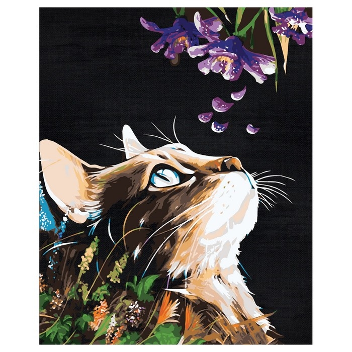 Картина по номерам &laquo;Сладкий запах&raquo;, 40 &times; 50 см, на черном холсте