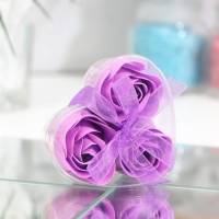 Мыльные розочки, фиолетовые, набор 3 шт. Мыльные розочки, фиолетовые, набор 3 шт.