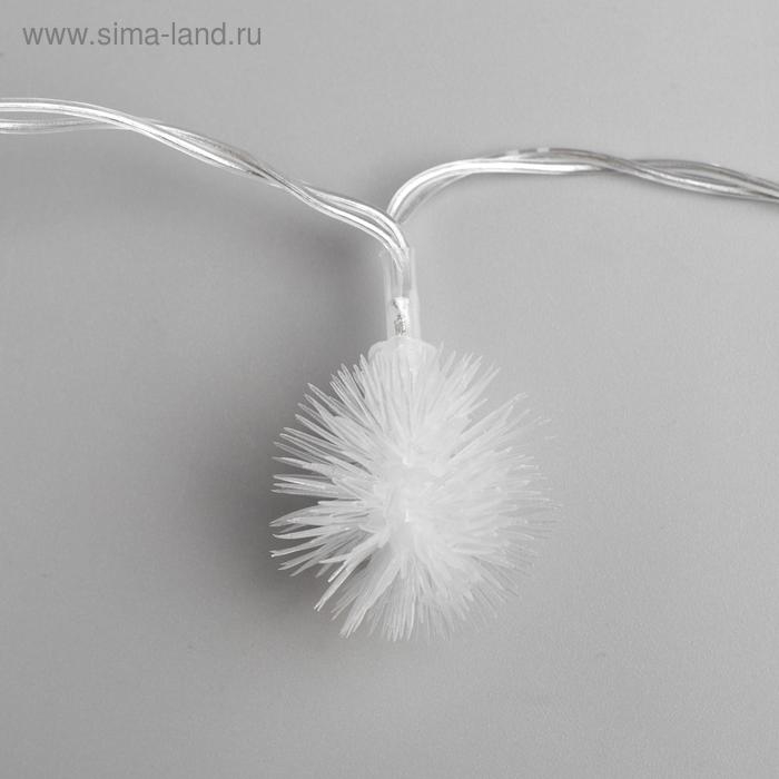 Гирлянда «Нить» 3 м с насадками «Ёжики», IP20, прозрачная нить, 20 LED, свечение мульти (RG/RB), мигание, USB Гирлянда «Нить» 3 м с насадками «Ёжики», IP20, прозрачная нить, 20 LED, свечение мульти (RG/RB), мигание, USB