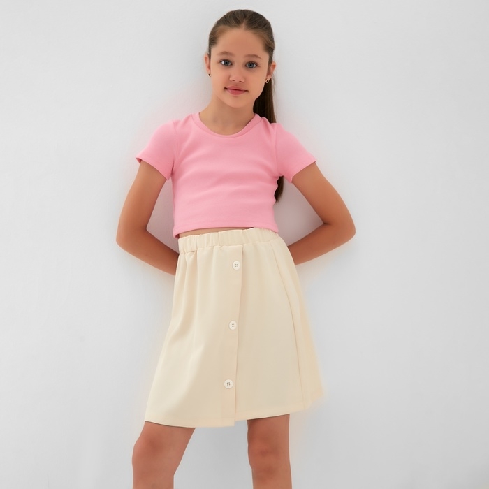 Юбка для девочки MINAKU, цвет бежевый, рост 140 см