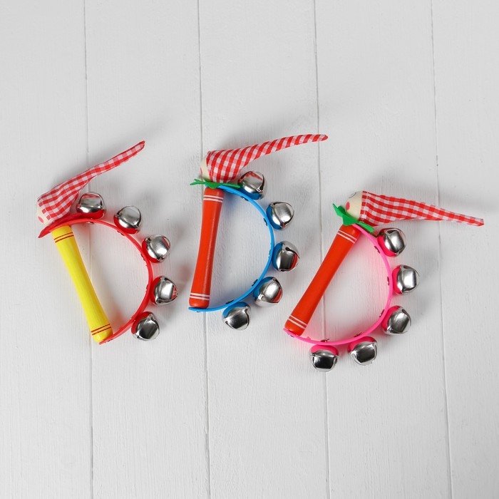 Игрушка музыкальная Бубен «Звери» с колокольчиками, МИКС Игрушка музыкальная Бубен «Звери» с колокольчиками, МИКС