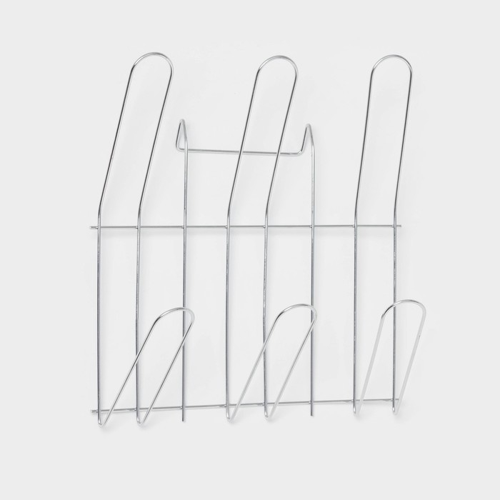 Сушилка для посуды Доляна &laquo;Стойка&raquo;, S-образная, 40&times;23,5&times;34 см, цвет хром