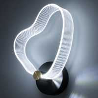 Бра "Сердце" LED 8Вт 3000-6000К черный 25х20х6см Бра "Сердце" LED 8Вт 3000-6000К черный 25х20х6см