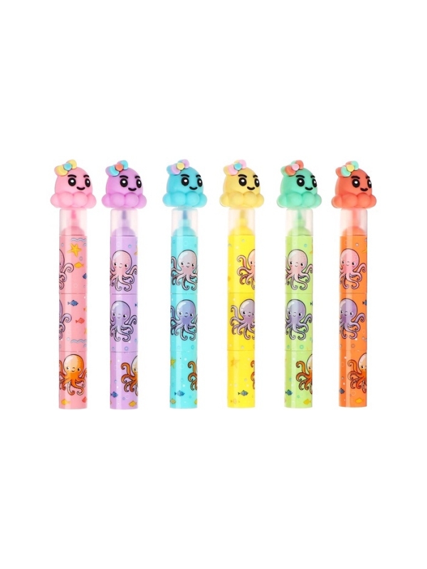 Маркер текстовыделитель жёлтый + 3шт. сменных картриджа желтых (цена за Набор