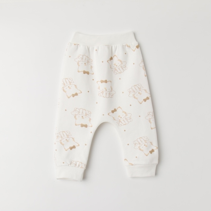 Комплект детский, цвет белый/бежевый, рост 62 см