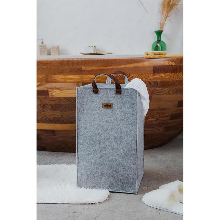 Корзина для хранения Eva Elegance, 30&times;30&times;50 см, цвет серый