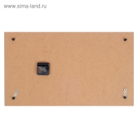 Часы-картина настенные, серия: Город, "Бруклинский Мост. Ночной Нью-Йорк", 35х60  см