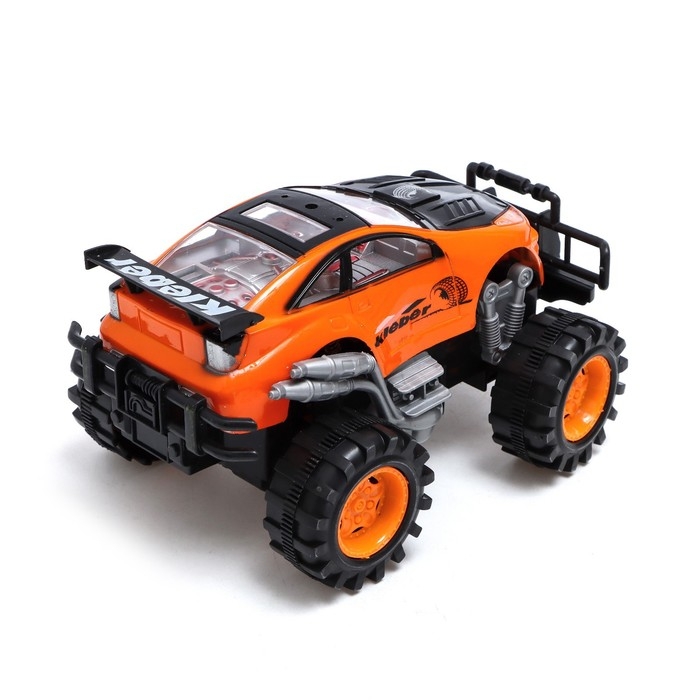 Джип радиоуправляемый «Гонщик», работает от батареек, цвет оранжевый Джип радиоуправляемый «Гонщик», работает от батареек, цвет оранжевый