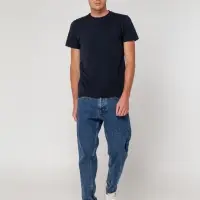 Футболка мужская T-bolka Stretch, темно-синяя (navy), размер XL