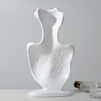 Бюст для украшений 18&times;8&times;32, отверстие в ухе, цвет белый