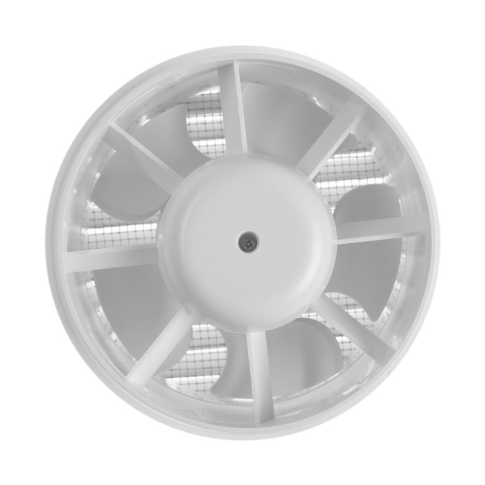 Вентилятор вытяжной "ВИЕНТО" 125КФ, d=125 мм, 18 Вт, 240 м&sup3;/ч, 34 дБ, белый