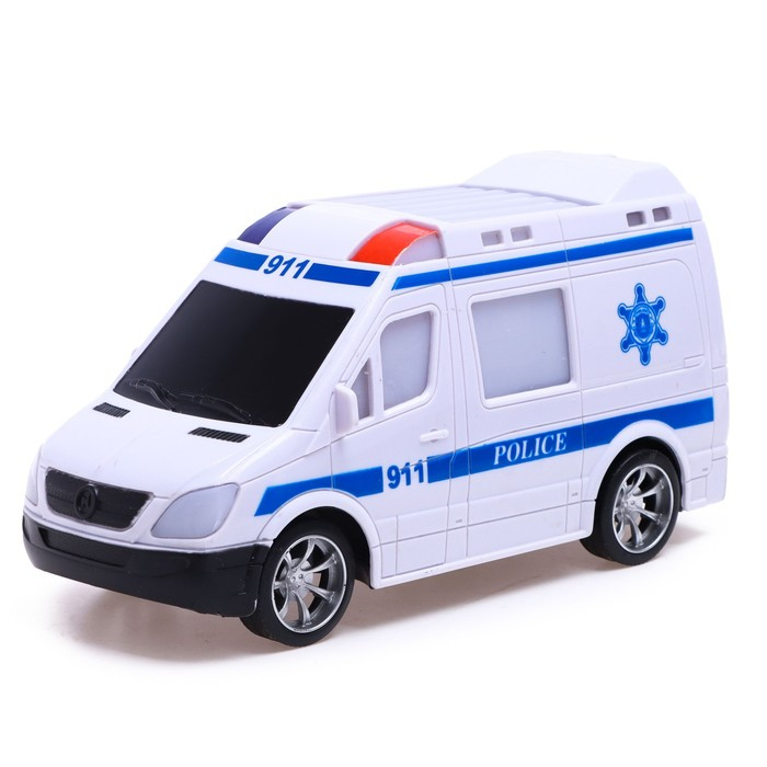 Машина радиоуправляемая &laquo;Спецслужбы&raquo;, свет, работает от батареек, МИКС