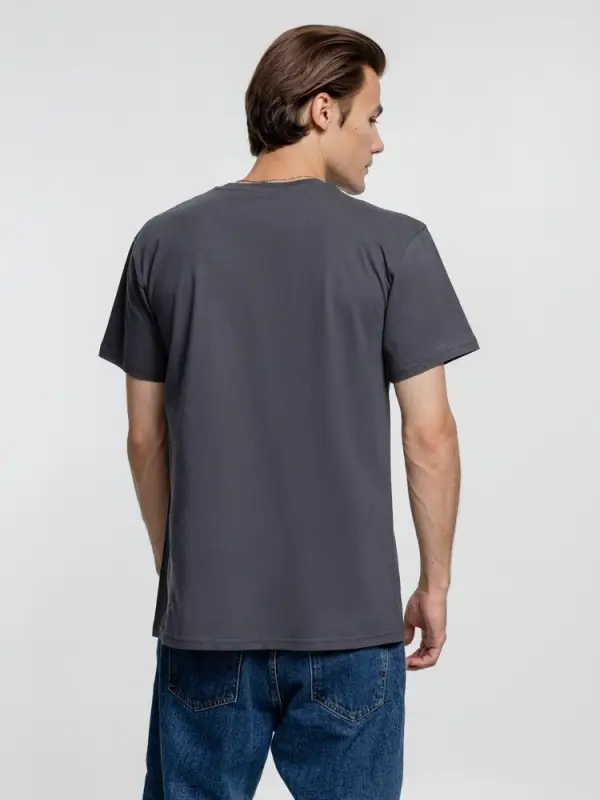 Футболка унисекс T-Bolka 160, темно-серая (графит), размер XXL