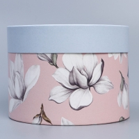 Набор шляпных коробок 2 в 1, упаковка подарочная, &laquo;Цветы&raquo;, 16 х 11.5, 13 х 9 см