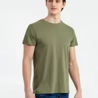 Футболка мужская приталенная Regent Fit меланж хаки, размер S