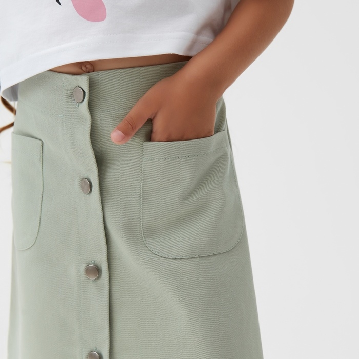 Юбка детская KAFTAN р. 38 (146-152 см), цв.мятный Юбка детская KAFTAN р. 38 (146-152 см), цв.мятный