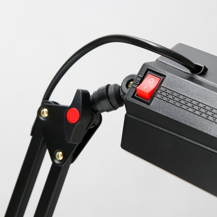 Настольная лампа Настольная лампа "Степ" LED 5Вт 4000К черный 22,5х8х60см RISALUX