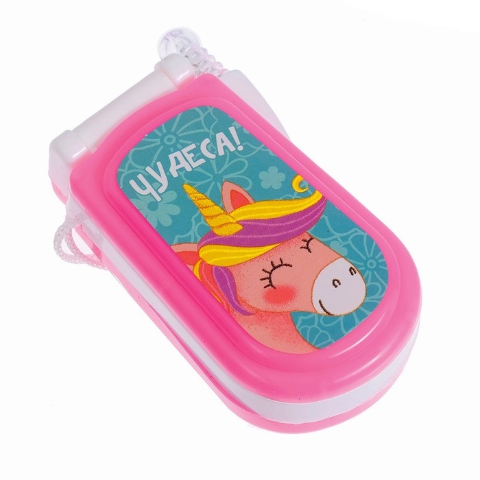 Музыкальный телефончик &laquo;Принцесса&raquo;, русская озвучка, световые эффекты, работает от батареек, МИКС