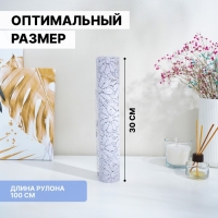 Коврик противоскользящий Доляна «Цветы», 30×100 см, цвет белый Коврик противоскользящий Доляна «Цветы», 30×100 см, цвет белый