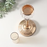 Подсвечник металл "Сфера" d= 5 см 12х12х30 см Подсвечник металл "Сфера" d= 5 см 12х12х30 см