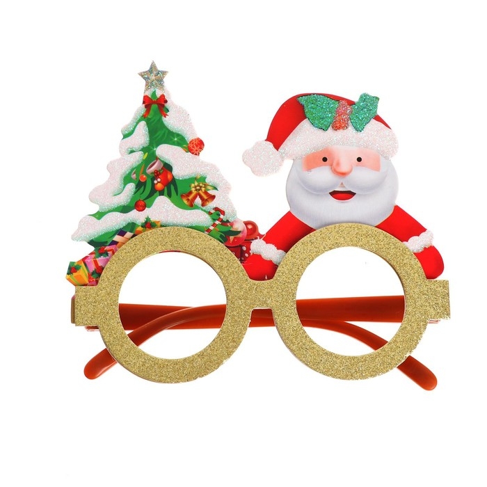 Карнавальные очки &laquo;Новый год&raquo;, виды МИКС