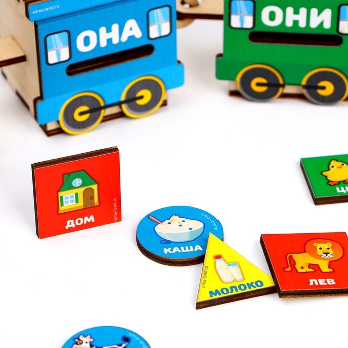 Сортер из дерева «Умный паровозик» Сортер из дерева «Умный паровозик»