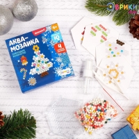 Аквамозаика &laquo;Новогоднее волшебство&raquo;, 4 фигурки, 300 шариков
