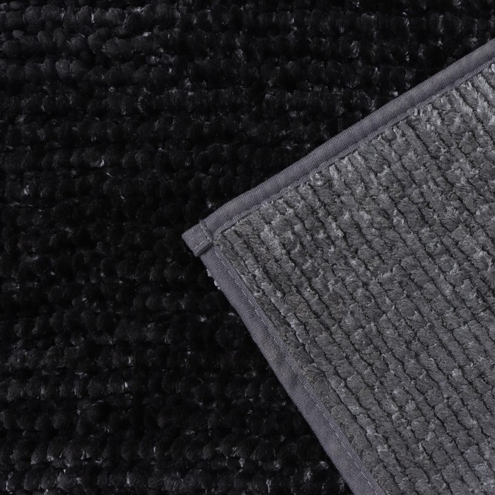 Коврик для дома LaDо́m, букли, плотность 1400 г, 50×80 см, цвет графитовый Коврик для дома LaDо́m, букли, плотность 1400 г, 50×80 см, цвет графитовый