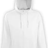 Толстовка мужская на молнии Soul Men 290 с контрастным капюшоном, белый, размер XXL