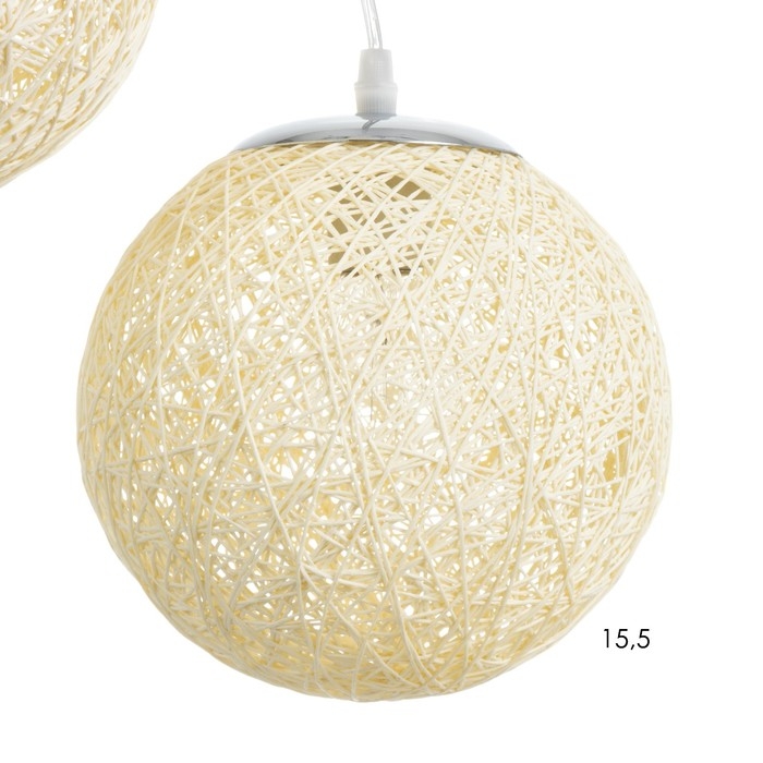 Светильник BayerLux "Ротанг" 5хЕ27 40Вт бежевый 35х35х35-150см