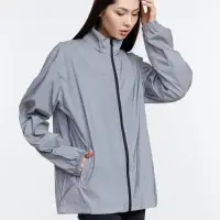 Ветровка Manifest 2.0 из светоотражающей ткани, серая, размер M/L