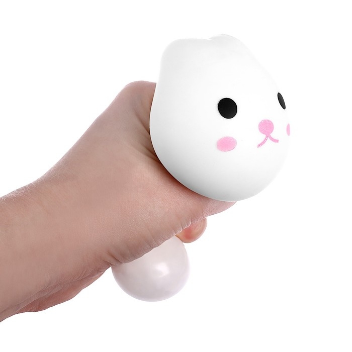 Антистресс сквиш мялка &laquo;Зайка&raquo;, в шоубоксе