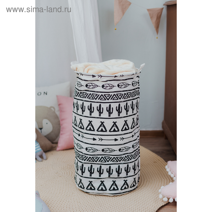 Корзина для белья Доляна «Мексика», 35×35×60 см Корзина для белья Доляна «Мексика», 35×35×60 см