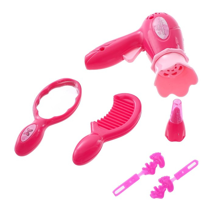 Набор игровой &laquo;Парикмахер&raquo;, 6-8 предметов, с фартуком, МИКС