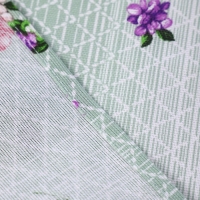 Скатерть - дорожка на стол Анемоны 40х150см, рогожка, хлопок 100%