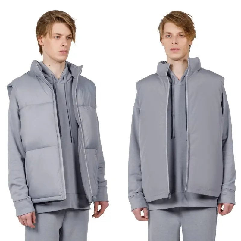 Жилет двусторонний V2, серый, размер XS/S