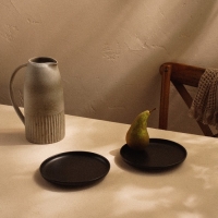 Набор тарелок фарфоровых SL Home &laquo;Дарк&raquo;, d=20,3 см, цвет чёрный