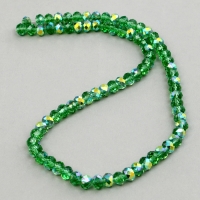 Бусины из стекла, набор 72 шт., размер 1 шт. — 8 мм, цвет зелёный Бусины из стекла, набор 72 шт., размер 1 шт. — 8 мм, цвет зелёный